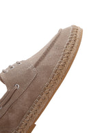 Erkek Bej Süet Deri Espadril | Derimod Erkek Bej Süet Deri Espadril | Derimod