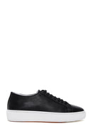 Men's Black Lace-up Leather Sneaker | Derimod Men's Black Lace-up Leather Sneaker | Derimod