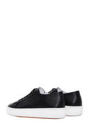Men's Black Lace-up Leather Sneaker | Derimod Men's Black Lace-up Leather Sneaker | Derimod
