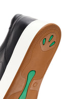 Erkek Siyah Bağcıklı Deri Sneaker | Derimod Erkek Siyah Bağcıklı Deri Sneaker | Derimod