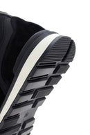 Erkek Siyah Bağcıklı Deri Sneaker | Derimod Erkek Siyah Bağcıklı Deri Sneaker | Derimod