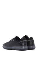 Erkek Siyah Bağcıklı Deri Sneaker | Derimod Erkek Siyah Bağcıklı Deri Sneaker | Derimod