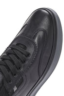 Erkek Siyah Bağcıklı Deri Sneaker | Derimod Erkek Siyah Bağcıklı Deri Sneaker | Derimod