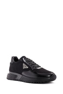 Men's Black Thick Sole Lace Up Leather Sneaker | Derimod Men's Black Thick Sole Lace Up Leather Sneaker | Derimod