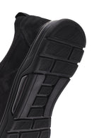 Erkek Siyah Bağcıklı Nubuk Deri Casual Sneaker | Derimod Erkek Siyah Bağcıklı Nubuk Deri Casual Sneaker | Derimod