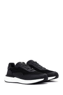 Erkek Siyah Bağcıklı Deri Sneaker | Derimod Erkek Siyah Bağcıklı Deri Sneaker | Derimod