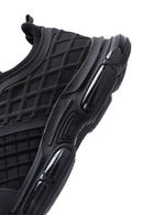 Erkek Siyah Bağcıklı Kalın Tabanlı Deri Sneaker | Derimod Erkek Siyah Bağcıklı Kalın Tabanlı Deri Sneaker | Derimod
