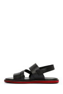 Men's Black Leather Sandals | Derimod Men's Black Leather Sandals | Derimod