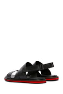 Men's Black Leather Sandals | Derimod Men's Black Leather Sandals | Derimod