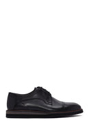 Men's Black Lace-up Leather Casual Shoes | Derimod Men's Black Lace-up Leather Casual Shoes | Derimod