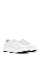Erkek Beyaz Deri Sneaker | Derimod Erkek Beyaz Deri Sneaker | Derimod