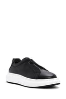 Men's Black Leather Sneaker | Derimod Men's Black Leather Sneaker | Derimod