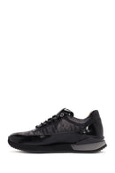 Erkek Siyah Bağcıklı Deri Sneaker | Derimod Erkek Siyah Bağcıklı Deri Sneaker | Derimod