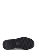 Erkek Siyah Bağcıklı Deri Sneaker | Derimod Erkek Siyah Bağcıklı Deri Sneaker | Derimod