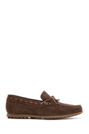 Erkek Kahverengi Süet Deri Casual Loafer | Derimod Erkek Kahverengi Süet Deri Casual Loafer | Derimod