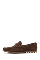 Erkek Kahverengi Süet Deri Casual Loafer | Derimod Erkek Kahverengi Süet Deri Casual Loafer | Derimod
