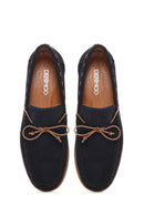 Erkek Lacivert Süet Deri Casual Loafer | Derimod Erkek Lacivert Süet Deri Casual Loafer | Derimod