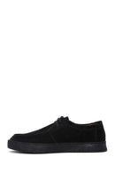 Men's Black Lace-Up Suede Leather Casual Shoes | Derimod Men's Black Lace-Up Suede Leather Casual Shoes | Derimod