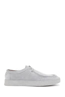 Men's Gray Lace-up Suede Leather Casual Shoes | Derimod Men's Gray Lace-up Suede Leather Casual Shoes | Derimod