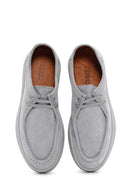 Men's Gray Lace-up Suede Leather Casual Shoes | Derimod Men's Gray Lace-up Suede Leather Casual Shoes | Derimod