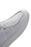 Men's Gray Lace-up Suede Leather Casual Shoes | Derimod Men's Gray Lace-up Suede Leather Casual Shoes | Derimod