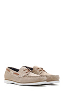 Men's Beige Suede Leather Casual Shoes | Derimod Men's Beige Suede Leather Casual Shoes | Derimod