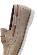 Men's Beige Suede Leather Casual Shoes | Derimod Men's Beige Suede Leather Casual Shoes | Derimod