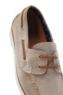 Men's Beige Suede Leather Casual Shoes | Derimod Men's Beige Suede Leather Casual Shoes | Derimod