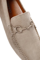 Derimod Fly Men's Beige Suede Leather Loafer | Derimod Derimod Fly Men's Beige Suede Leather Loafer | Derimod