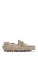 Derimod Fly Men's Beige Suede Leather Loafer | Derimod Derimod Fly Men's Beige Suede Leather Loafer | Derimod