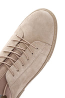 Derimod Fly Men's Beige Lace-Up Suede Leather Sneaker | Derimod Derimod Fly Men's Beige Lace-Up Suede Leather Sneaker | Derimod