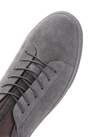 Derimod Fly Erkek Gri Bağcıklı Süet Deri Sneaker | Derimod Derimod Fly Erkek Gri Bağcıklı Süet Deri Sneaker | Derimod