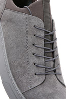 Derimod Fly Erkek Gri Bağcıklı Süet Deri Sneaker | Derimod Derimod Fly Erkek Gri Bağcıklı Süet Deri Sneaker | Derimod