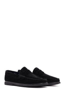 Derimod Fly Erkek Siyah Süet Deri Casual Loafer | Derimod Derimod Fly Erkek Siyah Süet Deri Casual Loafer | Derimod