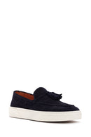 Derimod Fly Erkek Lacivert Süet Deri Casual Loafer | Derimod Derimod Fly Erkek Lacivert Süet Deri Casual Loafer | Derimod