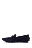 Erkek Lacivert Süet Deri Loafer | Derimod Erkek Lacivert Süet Deri Loafer | Derimod