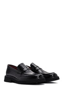 Erkek Siyah Deri Klasik Loafer | Derimod Erkek Siyah Deri Klasik Loafer | Derimod