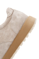 Erkek Bej Bağcıklı Süet Deri Casual Sneaker | Derimod Erkek Bej Bağcıklı Süet Deri Casual Sneaker | Derimod
