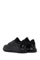 Erkek Siyah Bağcıklı Deri Casual Sneaker | Derimod Erkek Siyah Bağcıklı Deri Casual Sneaker | Derimod