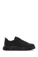 Men's Black Lace-up Leather Sneaker | Derimod Men's Black Lace-up Leather Sneaker | Derimod