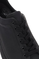 Men's Black Lace-up Leather Sneaker | Derimod Men's Black Lace-up Leather Sneaker | Derimod