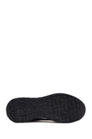 Erkek Siyah Bağcıklı Deri Sneaker | Derimod Erkek Siyah Bağcıklı Deri Sneaker | Derimod