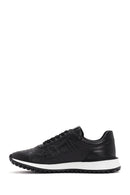 Erkek Siyah Bağcıklı Kalın Tabanlı Deri Sneaker | Derimod Erkek Siyah Bağcıklı Kalın Tabanlı Deri Sneaker | Derimod