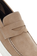 Erkek Kum Nubuk Deri Casual Loafer | Derimod Erkek Kum Nubuk Deri Casual Loafer | Derimod