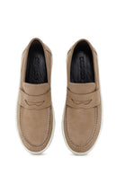 Erkek Kum Nubuk Deri Casual Loafer | Derimod Erkek Kum Nubuk Deri Casual Loafer | Derimod