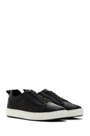 Erkek Yeşil Bağcıklı Deri Sneaker | Derimod Erkek Yeşil Bağcıklı Deri Sneaker | Derimod