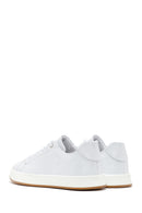 Erkek Beyaz Bağcıklı Deri Sneaker | Derimod Erkek Beyaz Bağcıklı Deri Sneaker | Derimod