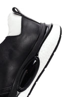 Erkek Siyah Bağcıklı Deri Casual Sneaker | Derimod Erkek Siyah Bağcıklı Deri Casual Sneaker | Derimod