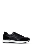 Men's Black Lace-Up Leather Casual Sneaker | Derimod Men's Black Lace-Up Leather Casual Sneaker | Derimod