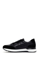 Men's Black Lace-Up Leather Casual Sneaker | Derimod Men's Black Lace-Up Leather Casual Sneaker | Derimod